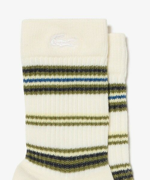 LACOSTE / ラコステ ソックス | ボーダークルーソックス 22-24cm | 詳細2