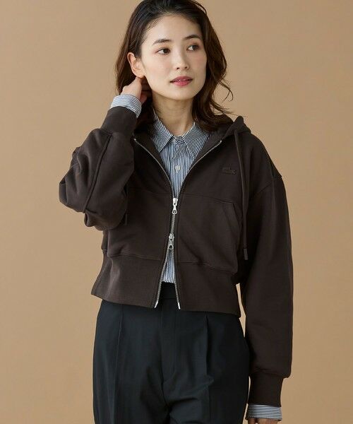 LACOSTE / ラコステ パーカー | 裏パイルクロップドジップフーディー | 詳細13