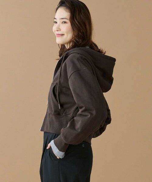 LACOSTE / ラコステ パーカー | 裏パイルクロップドジップフーディー | 詳細14