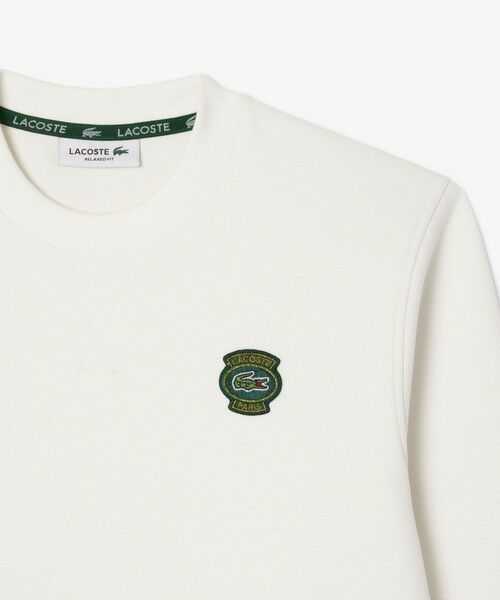LACOSTE / ラコステ スウェット | 【EC only】ラコステパリエンブレムワッペンダブルフェイス鹿の子スウェット | 詳細4