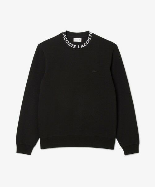 LACOSTE ラコステ スウェット 刺繍ロゴ デカロゴ 黒 ブラック XL LACOSTE ラコステ スウェット 刺繍ロゴ デカロゴ 黒 ブラック XL