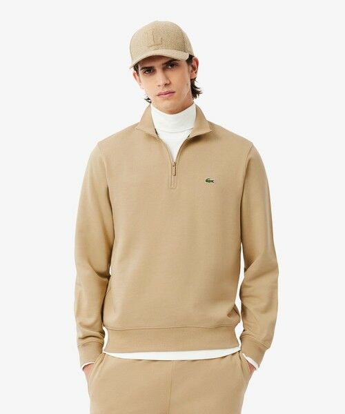 LACOSTE/ラコステ ハイネックハーフジップスウェット ベージュ 3(日本サイズM) LACOSTE/ラコステ ハイネックハーフジップスウェット ベージュ 3(日本サイズM)