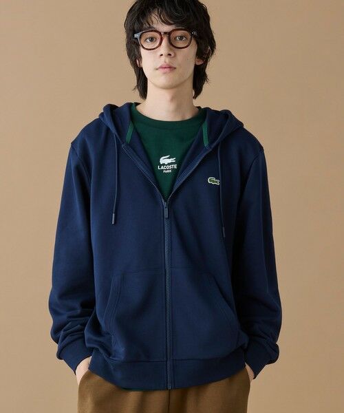 LACOSTE/ラコステ エッセンシャルジップスウェットフーディー ネイビー 2(日本サイズS) LACOSTE/ラコステ エッセンシャルジップスウェットフーディー ネイビー 2(日本サイズS)
