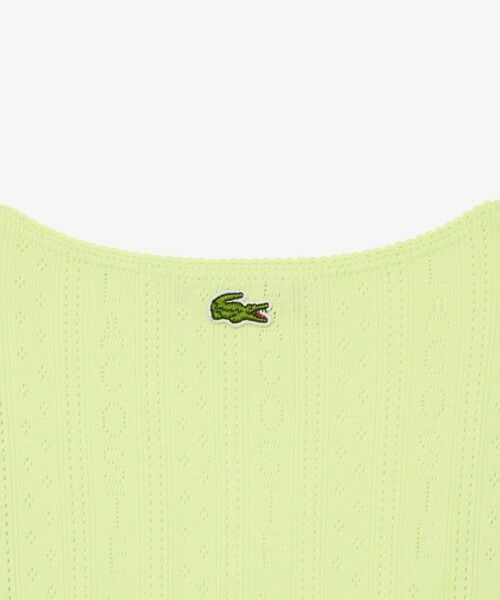 LACOSTE / ラコステ Tシャツ | レース調 ポワンテルニット リボンタンクトップ | 詳細18