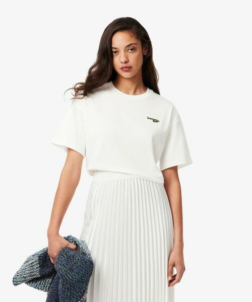 ネーム＆ワニロゴパッチクロップド半袖Tシャツ （Tシャツ