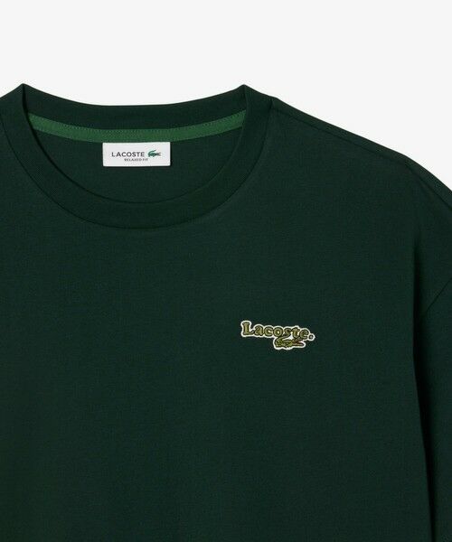 LACOSTE / ラコステ Tシャツ | ネーム&ワニロゴパッチクロップド半袖Tシャツ | 詳細14