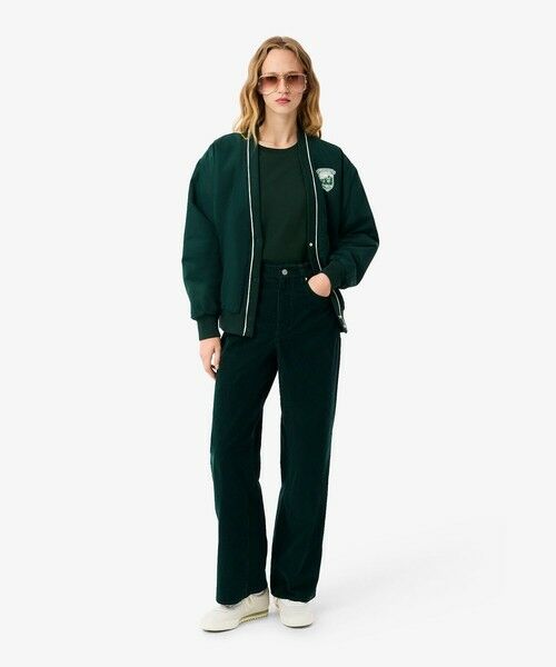 LACOSTE / ラコステ Tシャツ | ネーム&ワニロゴパッチクロップド半袖Tシャツ | 詳細15