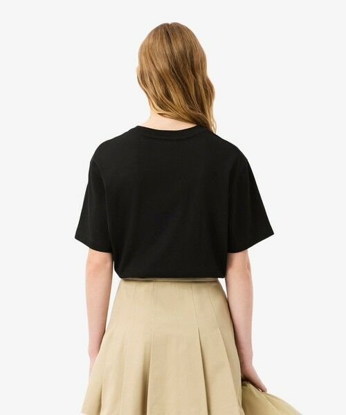 LACOSTE / ラコステ Tシャツ | ネーム＆ワニロゴパッチオーバーサイズ半袖Tシャツ | 詳細5