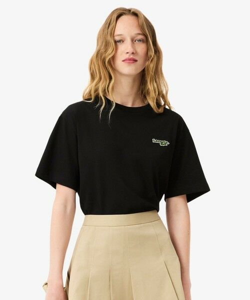 新品タグ付き　シュミーズラコステ　XL 半袖ポロシャツ　黒　ワニ　フランス製 LACOSTE - 【黒タグ！激レア金ワニ！】ポロシャツの通販 by