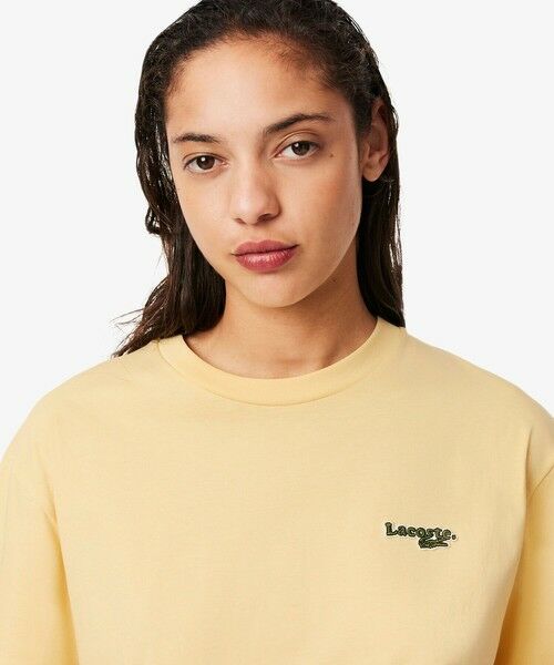 LACOSTE / ラコステ Tシャツ | ネーム＆ワニロゴパッチオーバーサイズ半袖Tシャツ | 詳細8