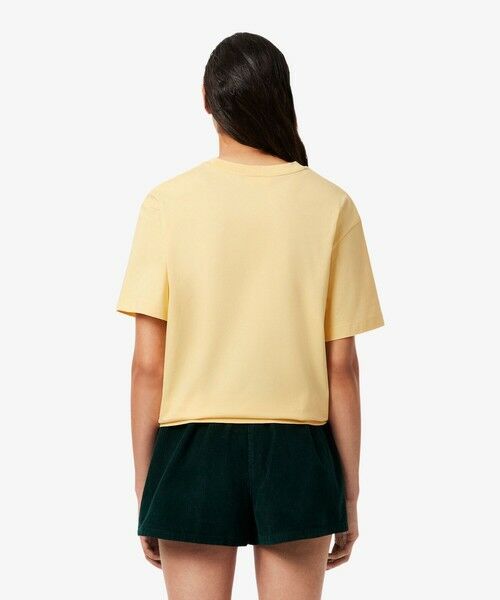 LACOSTE / ラコステ Tシャツ | ネーム＆ワニロゴパッチオーバーサイズ半袖Tシャツ | 詳細9