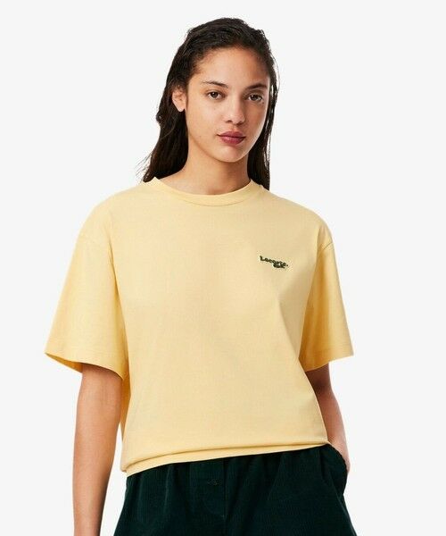 ✨未使用級 大きいサイズ✨ラコステ　サマージャケット　52　アイボリー　ロゴ刺繍 ✨未使用級 大きいサイズ✨ラコステ サマージャケット 52