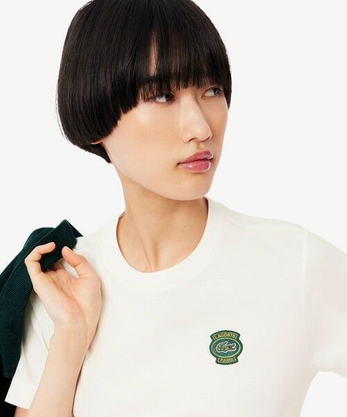 LACOSTE / ラコステ シャツ・ブラウス | 【EC only】ラコステパリエンブレムワッペンレディースTシャツ | 詳細1