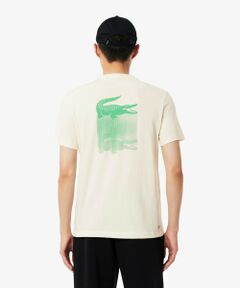 LACOSTE / ラコステ Tシャツ | フェイドエフェクトワニロゴバックプリントウルトラドライTシャツ