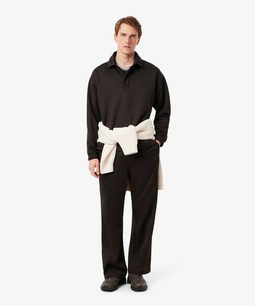 LACOSTE / ラコステ Tシャツ | ボーダーリブネックフレンチメイドTシャツ | 詳細6