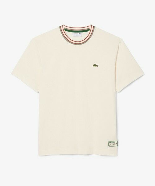 LACOSTE / ラコステ Tシャツ | ボーダーリブネックフレンチメイドTシャツ | 詳細9