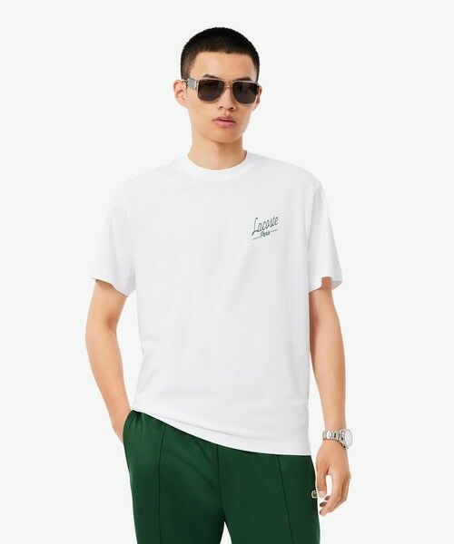 LACOSTE / ラコステ Tシャツ | ラコステパリバックプリントTシャツ(ホワイト)