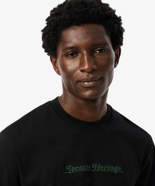 LACOSTE / ラコステ Tシャツ | ヘリテージロゴステッチTシャツ | 詳細1
