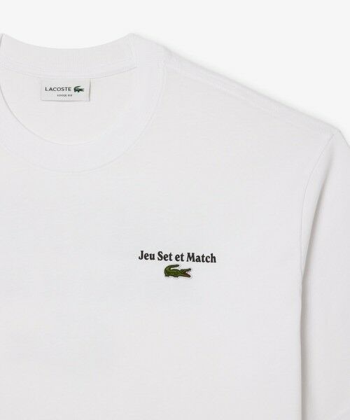 LACOSTE / ラコステ Tシャツ | ルーズフィットヘビーウェイトバックプリントTシャツ | 詳細1