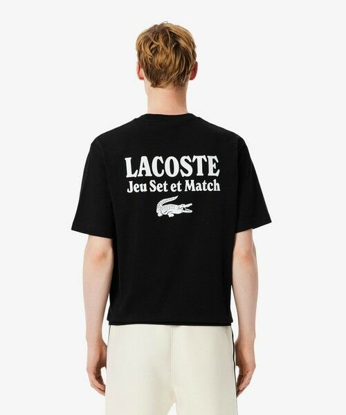 LACOSTE / ラコステ Tシャツ | ルーズフィットヘビーウェイトバックプリントTシャツ | 詳細4