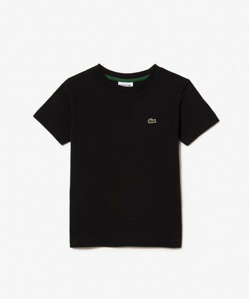 LACOSTE/ラコステ 【EC only】JUNIORベーシックワニロゴパッチTシャツ ブラック 6A(116cm) LACOSTE/ラコステ 【EC only】JUNIORベーシックワニロゴパッチTシャツ ブラック 6A(116cm)