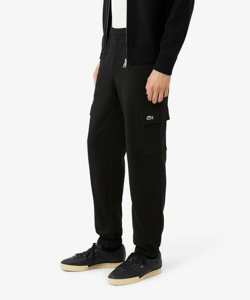 LACOSTE / ラコステ チノ・ワークパンツ | スウェットカーゴパンツ(ブラック)