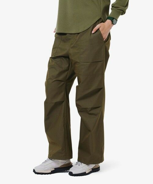 LACOSTE / ラコステ チノ・ワークパンツ | ワイドベイカーパンツ(オリーブ)