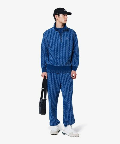 LACOSTE / ラコステ チノ・ワークパンツ | インディゴスウェットモノグラムトラックパンツ | 詳細5