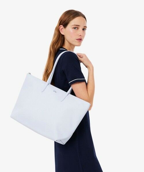 LACOSTE / ラコステ トートバッグ | L.12.12 プチピケ ラージ トートバッグ（アクア）