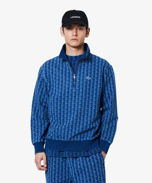 LACOSTE / ラコステ その他トップス | インディゴスウェットモノグラムトラックジャケット | 詳細1