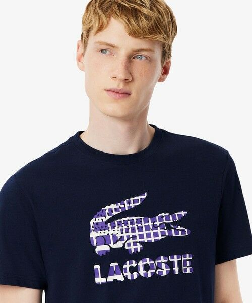 LACOSTE / ラコステ Tシャツ | 『ダニール・メドベージェフ』ラケットレイヤードグラフィックプリントTシャツ | 詳細1