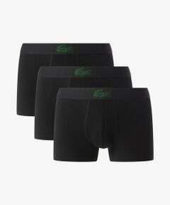 LACOSTE / ラコステ ボクサーパンツ・ブリーフ | ワニロゴジャカード3パックストレッチコットントランクショーツセット