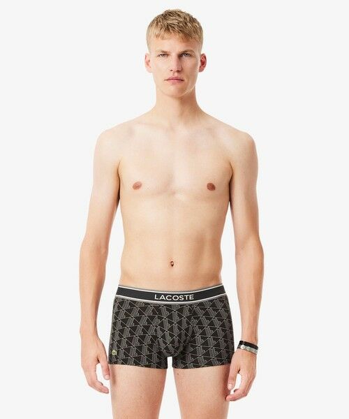 LACOSTE / ラコステ ボクサーパンツ・ブリーフ | モノグラム＆プレーン／3パックストレッチコットントランクショーツセット | 詳細1