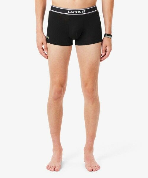 LACOSTE / ラコステ ボクサーパンツ・ブリーフ | モノグラム＆プレーン／3パックストレッチコットントランクショーツセット | 詳細3