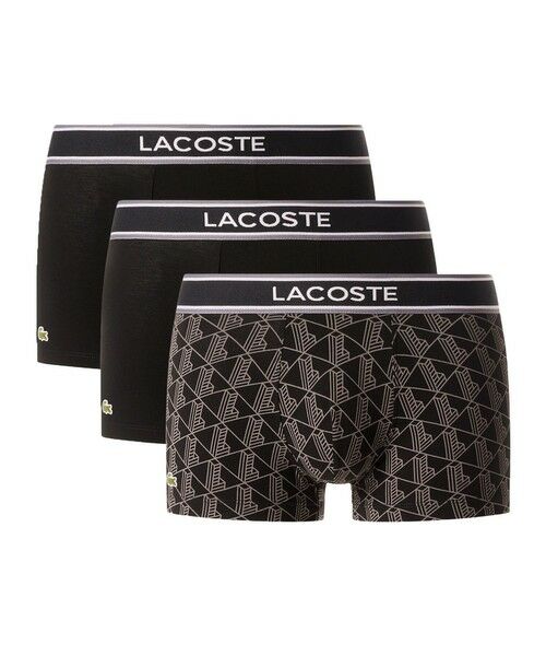 LACOSTE / ラコステ ボクサーパンツ・ブリーフ | モノグラム＆プレーン／3パックストレッチコットントランクショーツセット | 詳細5
