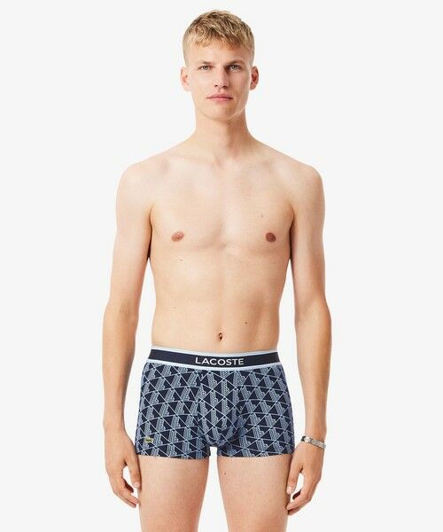 LACOSTE / ラコステ ボクサーパンツ・ブリーフ | モノグラム＆プレーン／3パックストレッチコットントランクショーツセット | 詳細9