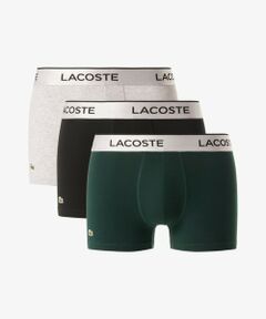 LACOSTE / ラコステ ボクサーパンツ・ブリーフ | ブランドネームロゴジャカード3パックストレッチコットントランクショーツセット