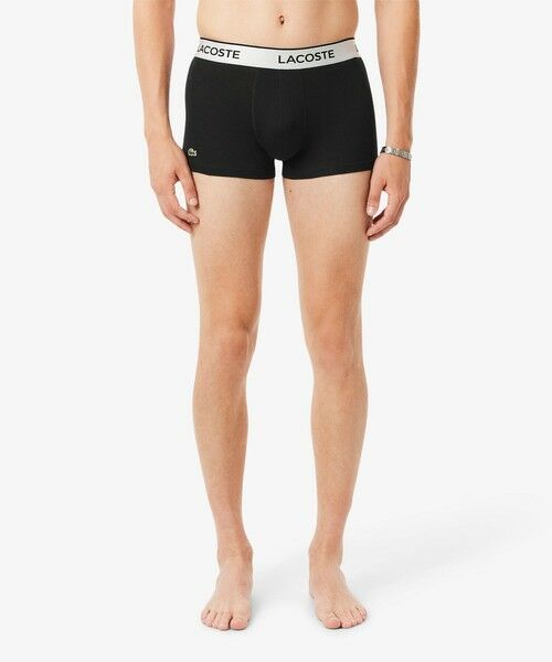 LACOSTE / ラコステ ボクサーパンツ・ブリーフ | ブランドネームロゴジャカード3パックストレッチコットントランクショーツセット | 詳細4