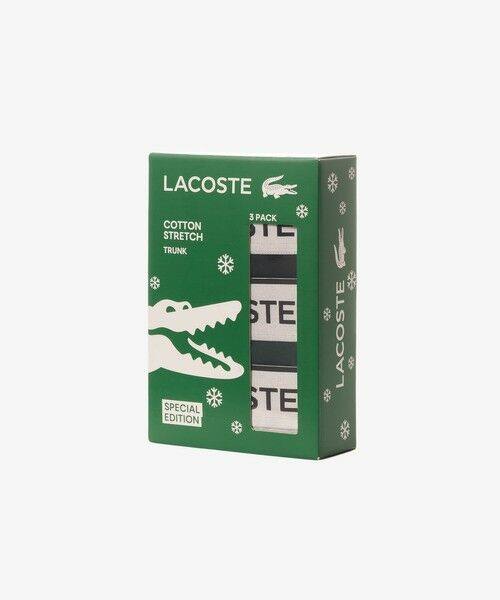 LACOSTE / ラコステ ボクサーパンツ・ブリーフ | ブランドネームロゴジャカード3パックストレッチコットントランクショーツセット | 詳細6