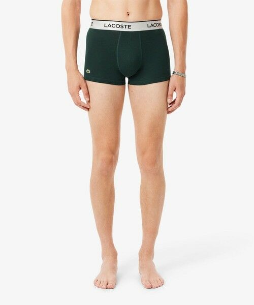 LACOSTE / ラコステ ボクサーパンツ・ブリーフ | ブランドネームロゴジャカード3パックストレッチコットントランクショーツセット | 詳細7
