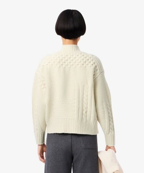 LACOSTE / ラコステ ニット・セーター | パッチワークエフェクト ウールニットハイネックセーター | 詳細14