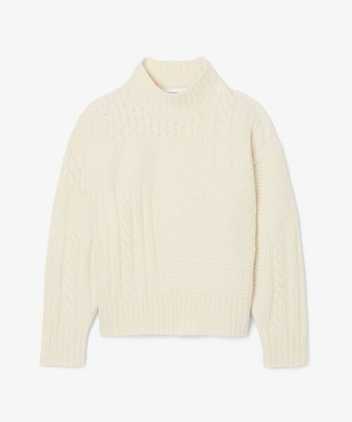 LACOSTE / ラコステ ニット・セーター | パッチワークエフェクト ウールニットハイネックセーター | 詳細15