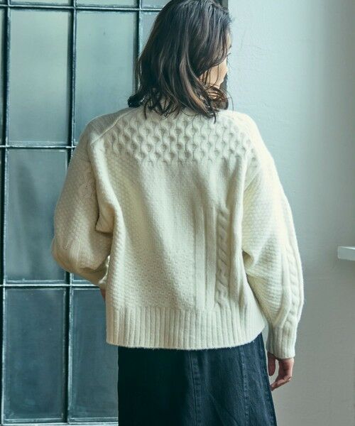 LACOSTE / ラコステ ニット・セーター | パッチワークエフェクト ウールニットハイネックセーター | 詳細4