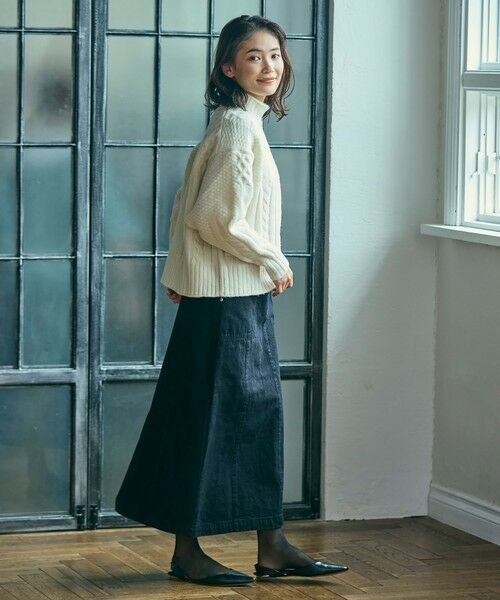 LACOSTE / ラコステ ニット・セーター | パッチワークエフェクト ウールニットハイネックセーター | 詳細6