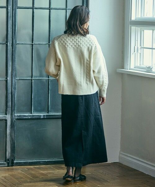 LACOSTE / ラコステ ニット・セーター | パッチワークエフェクト ウールニットハイネックセーター | 詳細7