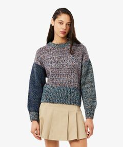 LACOSTE / ラコステ ニット・セーター | ハイネックミックスカラークレイジーパターンセーター