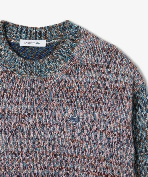 LACOSTE / ラコステ ニット・セーター | ハイネックミックスカラークレイジーパターンセーター | 詳細4