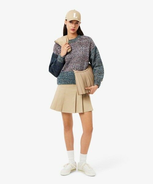 LACOSTE / ラコステ ニット・セーター | ハイネックミックスカラークレイジーパターンセーター | 詳細5