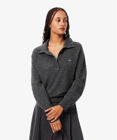 LACOSTE / ラコステ ニット・セーター | 3Dニッティングハーフボタンハイネック ウールニットポロセーター