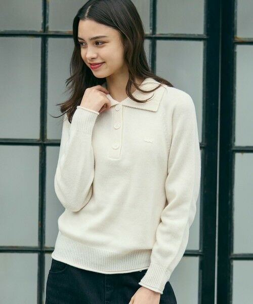 LACOSTE / ラコステ ニット・セーター | 3Dニッティングハーフボタンハイネック ウールニットポロセーター | 詳細8